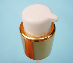 An example of SNXC051 with white plastic and narrow delivery hole and a gold base to fix to a container.