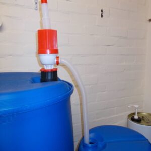 Image of a SNXSP 608 ScopeNext in use with a 200 Litre and 50 gallon drums and barrels