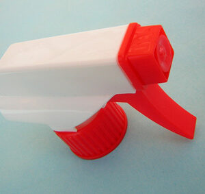 Example of a SNXT 109 Industrial Trigger sprayer head for chemicals and solvents red trigger