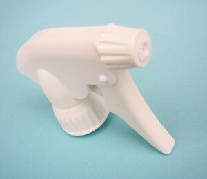 Example of a SNXT 035 Industrial Trigger sprayer head for chemicals and solvents front on view